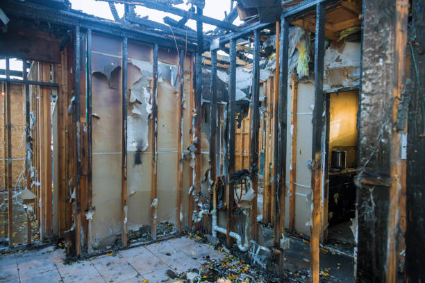 Professional Fire Damage Repair technician working in Clayton, WI